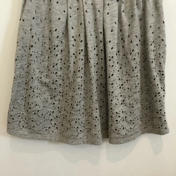 Anthropologie Deletta Gray Beaded Tank Top with Cut Outs - Picture 10 of 16